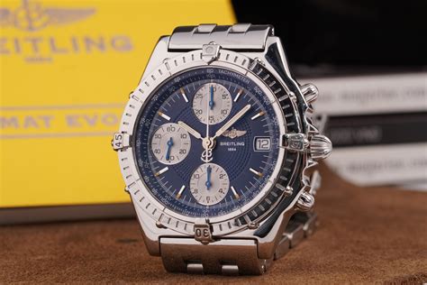 breitling silver watch|pre owned breitling watches for sale.